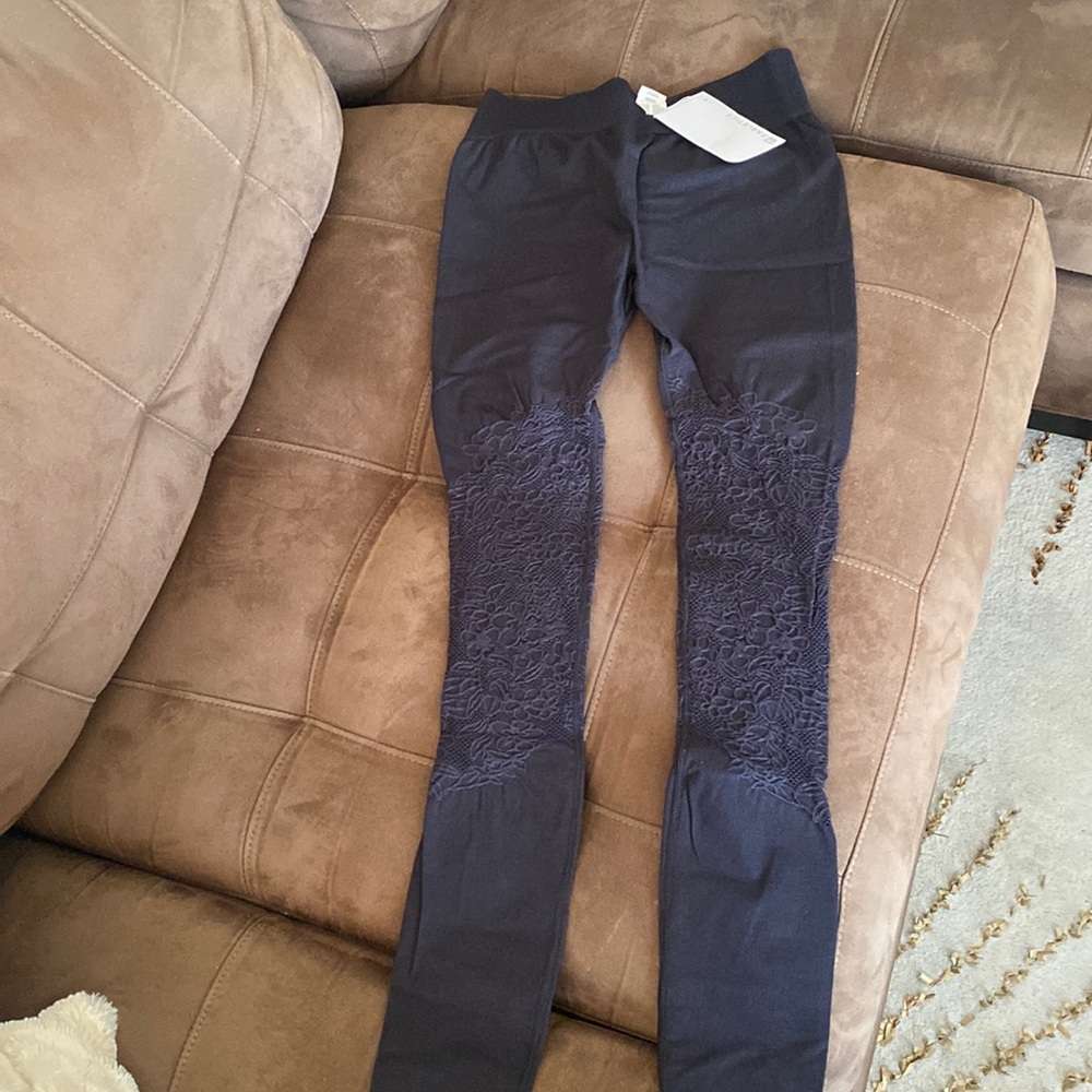 Fabletics Black Stirrup Tights